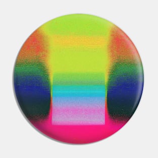 Aura Gradient Psychedelic Abstract Pin