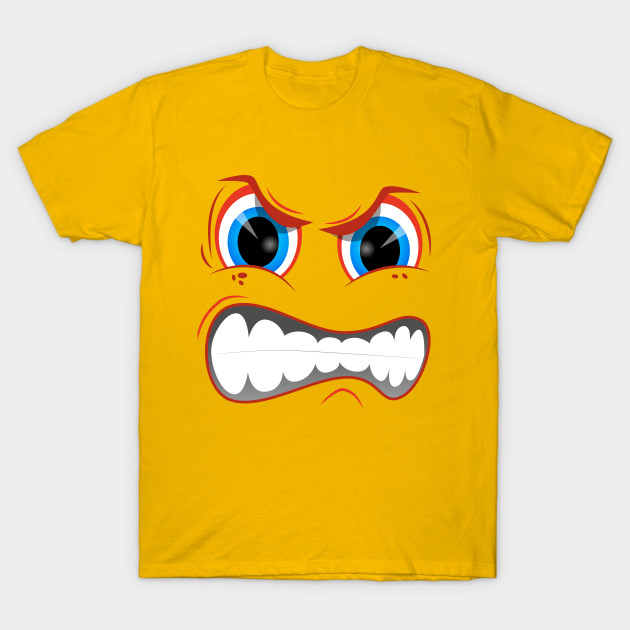 Mad Emoticon Smiley Face Shirt Or - Emoji - T-Shirt | TeePublic