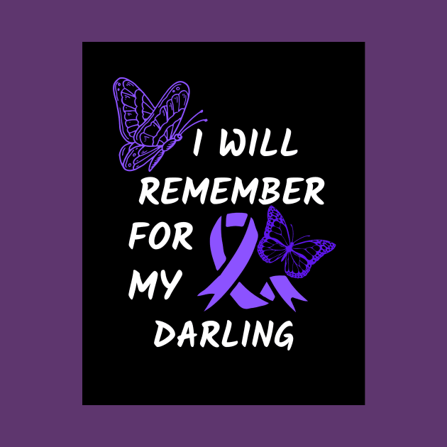 Alzheimers awareness day tshirt by Redwaves