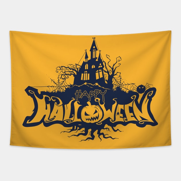 Happy Halloween Tapestry by Imagein