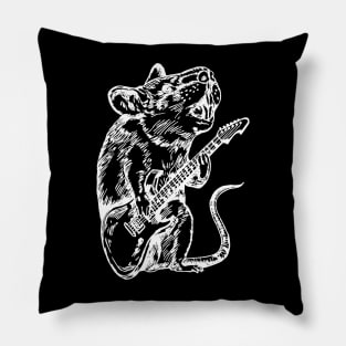 SEEMBO Mouse Playing Guitar Guitarist Musician Music Band Pillow