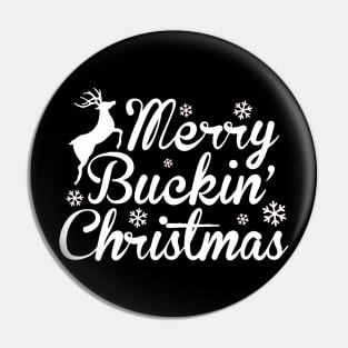 merry buckin' christmas Pin