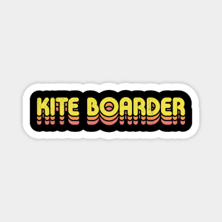 Retro Kite Boarder Magnet