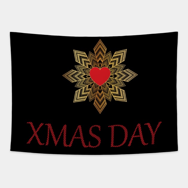 xmas day merry christmas design top new popular t shirt Tapestry by milica.brdar77@gmail.com