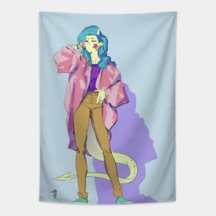 girl gargoyle Tapestry