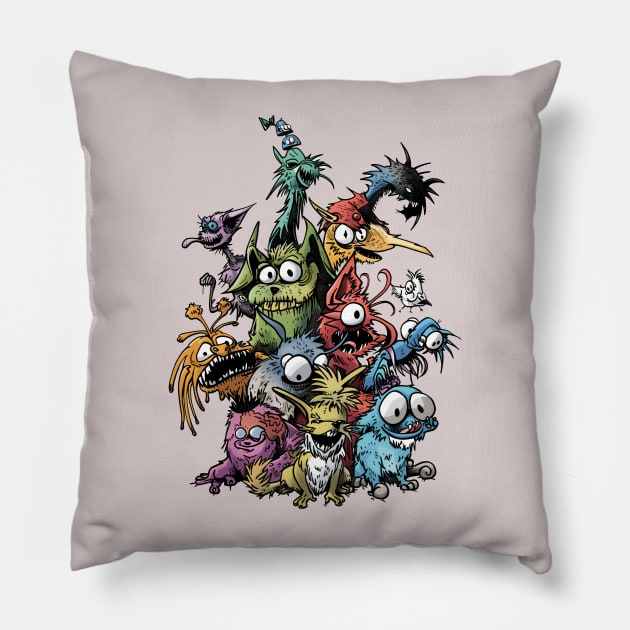 Wacky Weird Pets Pillow by JunkyDotCom