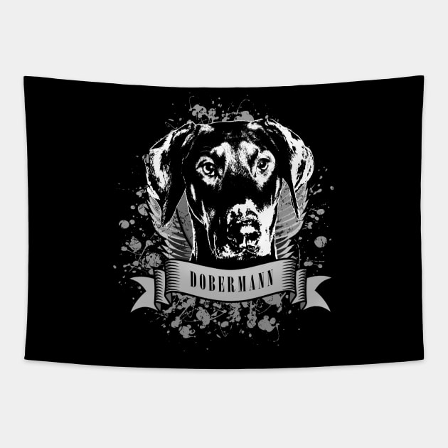 Doberman Pinscher - Dobermann Tapestry by Nartissima