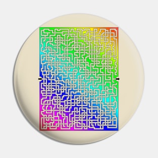 Rainbow Maze Pin