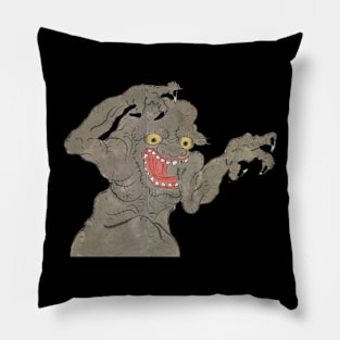 Haunting Monster of Abandoned Buildings Japanese Yokai Art Folklore Pillow