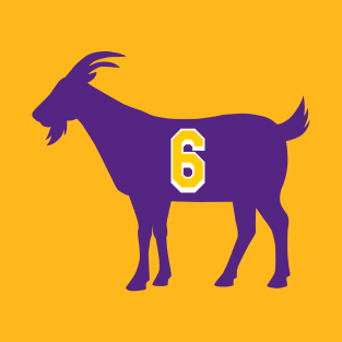 Los Angeles GOAT - number 6 - Purple T-Shirt