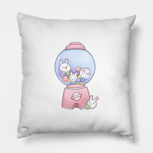 Bunny gumball machine Pillow