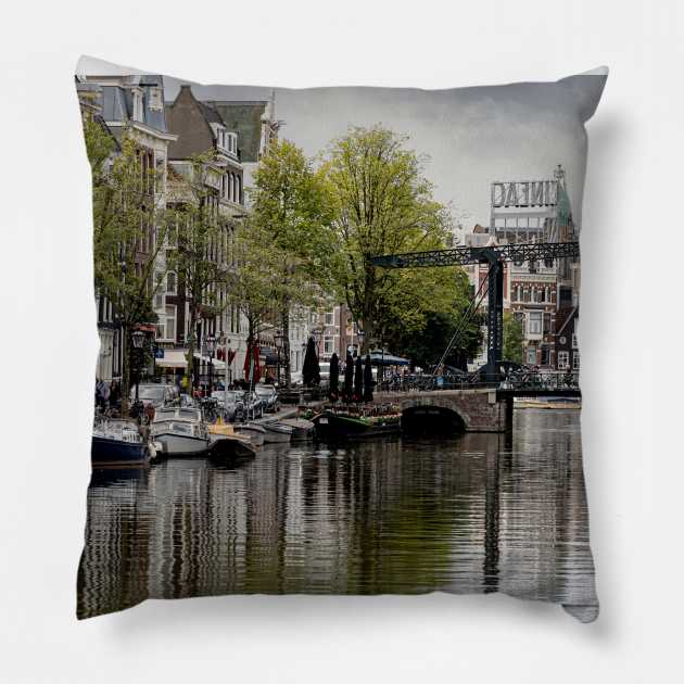 Quiet Canal Pillow by Memories4you