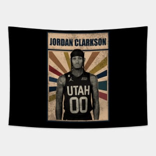 Utah Jazz Jordan Clarkson Tapestry