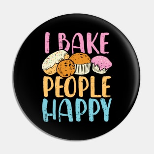 I Bake People Happy Pin