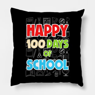 Happy 100th Day of School 100 Days of School Teacher Student Pillow