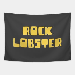 Rock Lobster, mustard Tapestry