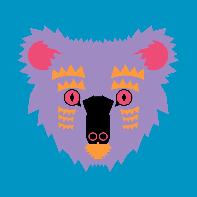 Koala Bear Face, purple by AnimalMagic