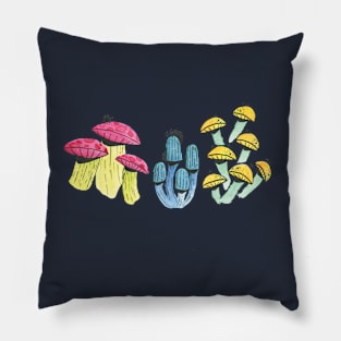 Mushrooms 2 :: Flowers and Fungi Pillow