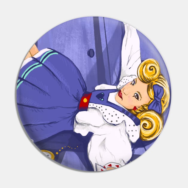 Alice in Wonderland by Cindy Rose Studio Pin by cindyrosestudio