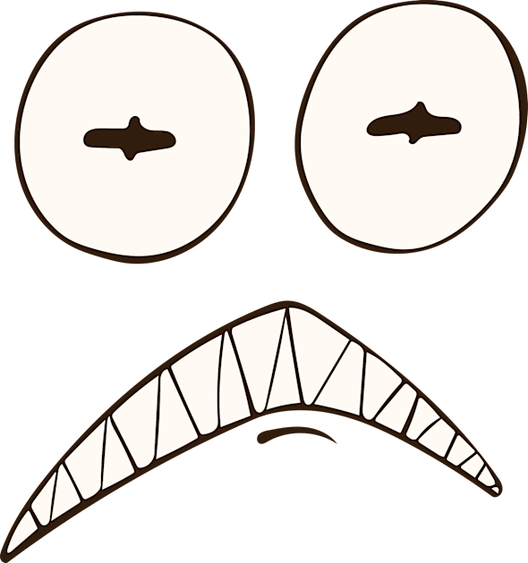 Sharky Face Kids T-Shirt by Avengedqrow