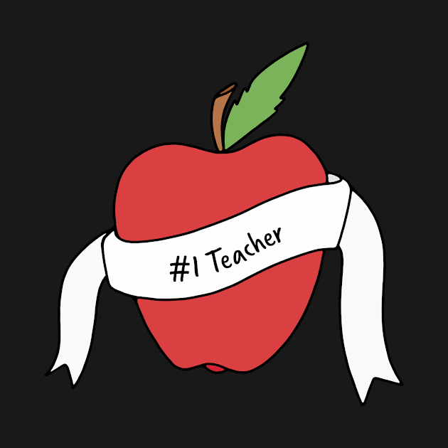 #1 Teacher Apple by murialbezanson