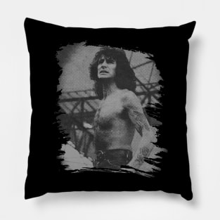 Bon scott // Retro Poster Pillow