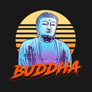 Buddha Retrowave T-Shirt