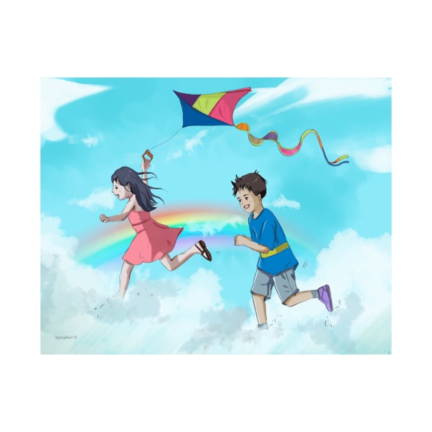 Fun in the sky by Puja's Art Store