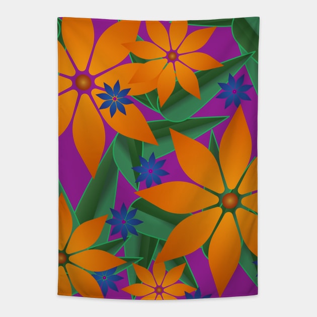 Flower Power Tapestry by VDUBYA