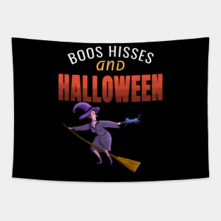 Boos hisses and halloween Tapestry