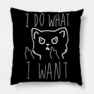 I do What I Want Funny Cat Lover Gifts Pillow