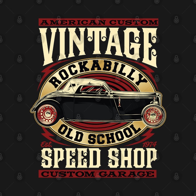 American custom Rockabilly by Teefold