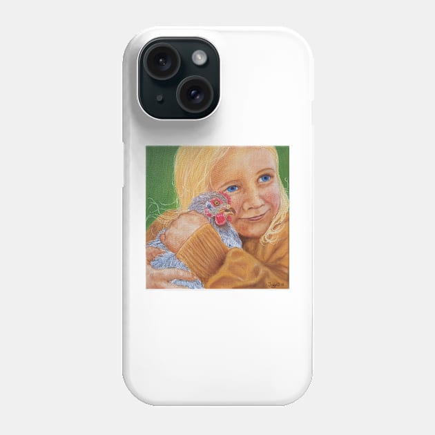 Chicken snuggles Phone Case by Kunstner74