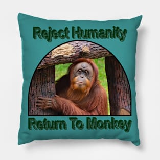 Reject Humanity Return To Monkey Pillow