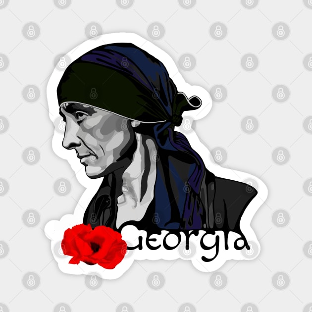 Georgia O'Keeffe Magnet by Slightly Unhinged