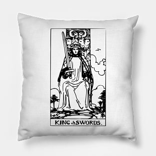 Tarot of king if swords Pillow