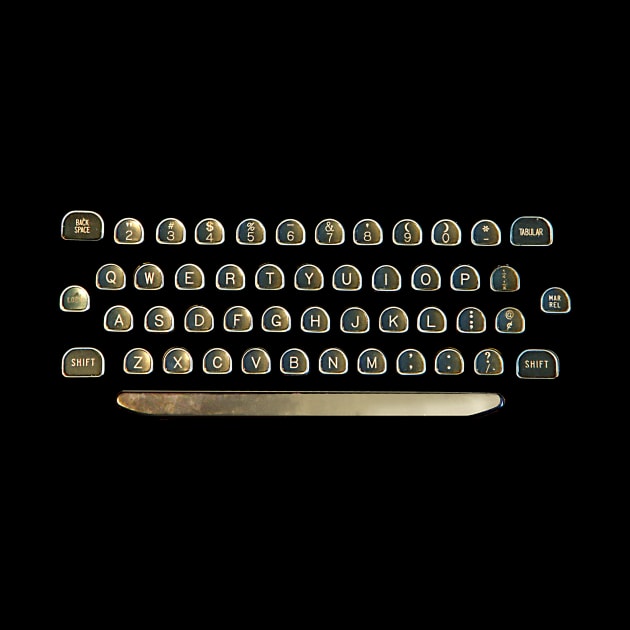 Text the Old Fashioned Way! Old Typewriter Keyboard by cartogram