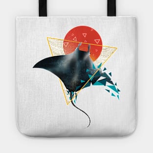 Geometric Sting Ray Tote