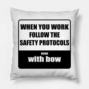 Safety with bow Pillow