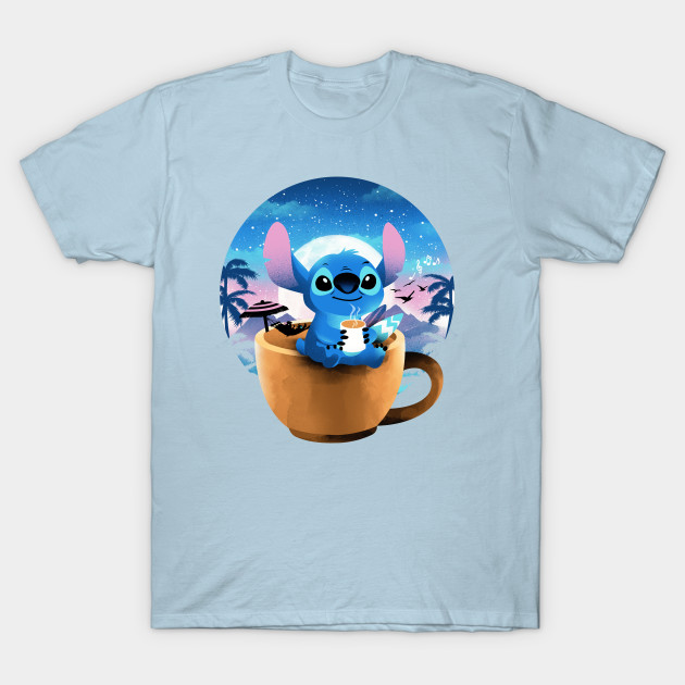 Disover Hawaiian Coffee - Lilo And Stitch - T-Shirt