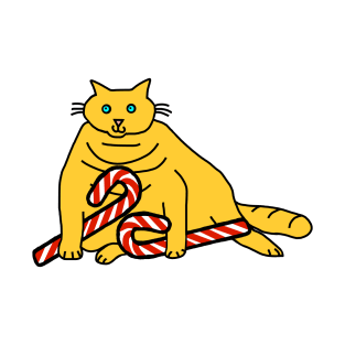 Chonk Cat got all the Christmas Candy T-Shirt