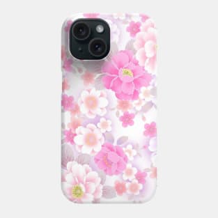 pink flowers Phone Case