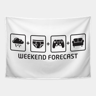 Gamer's Weekend Forecast T-Shirt Dark Tapestry