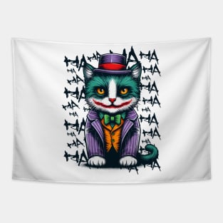 Purrfect Chaos | Cat | Clown | Anti-Hero | Villain Tapestry