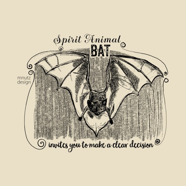 Spirit animal Bat black by mnutz