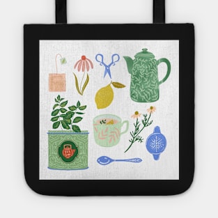 Tea time illustration Tote