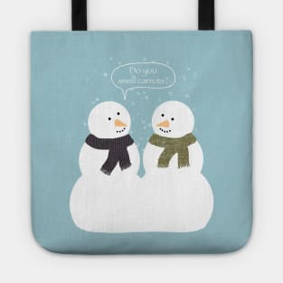 Funny Snowmen Design Tote