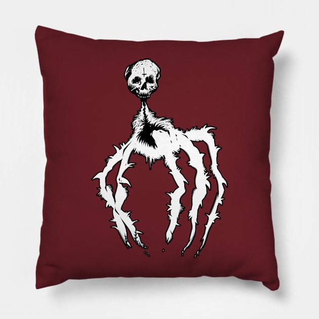 Horror Spider Pillow by wildsidecomix
