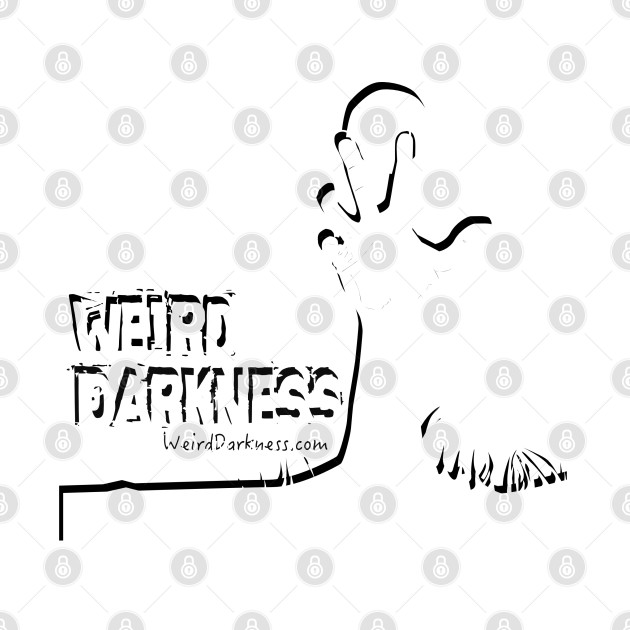 Weird Darkness Logo: White on Black Offset by Weird Darkness