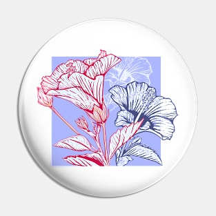 Contemplating hibiscus Pin